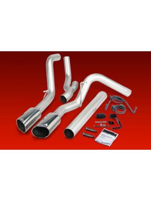 Banks Monster Exhaust Duals with Quad Tips for 2007.5-09 Cummins
