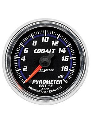 Auto Meter Cobalt Series Pyrometer Gauge 0-2000F