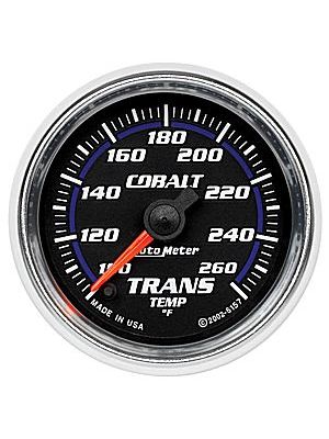 Auto Meter Cobalt Series Trans Temp Gauge 100-260F