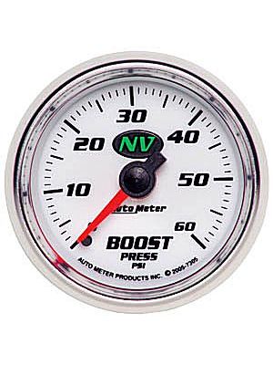 Auto Meter NV Series Boost Gauge 0-60psi