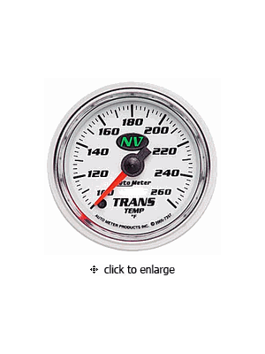Auto Meter NV Series Trans Temp Gauge 100-260F